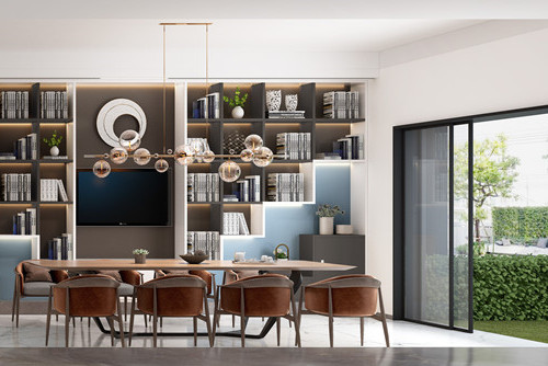 德陽(yáng)市富樂(lè)花苑現(xiàn)代簡(jiǎn)約風(fēng)格三居室裝修案例