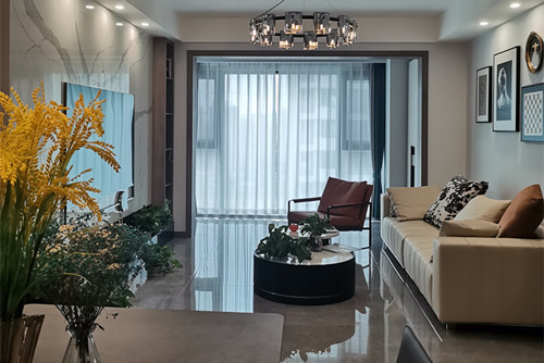 德陽市嘉銘悅城現(xiàn)代簡約風(fēng)格三居室裝修案例