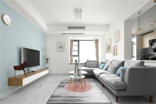 德陽市東辰小區(qū)北歐風(fēng)格三居室裝修案例