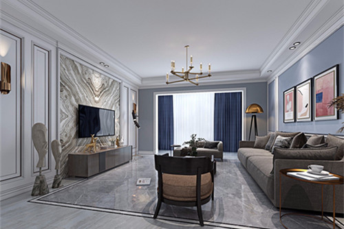 德陽(yáng)市宏泰花園(羅江區(qū))美式風(fēng)格四居室裝修案例