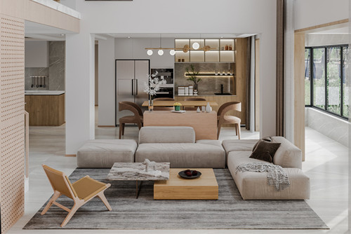 淮安市黨校小區(qū)現(xiàn)代簡約風(fēng)格別墅裝修案例