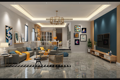 陽江市柏麗豪園輕奢風(fēng)格別墅裝修案例