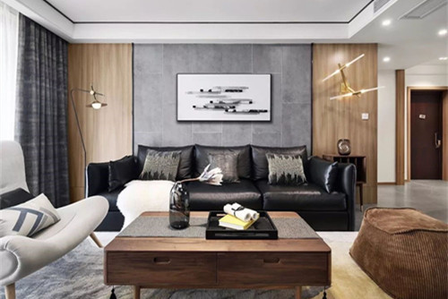 紹興市城東四村現(xiàn)代簡(jiǎn)約風(fēng)格三居室裝修案例