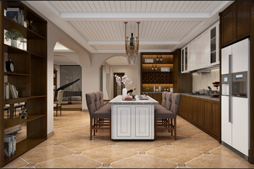 ?？谑续P翔山莊新中式風(fēng)格別墅裝修案例