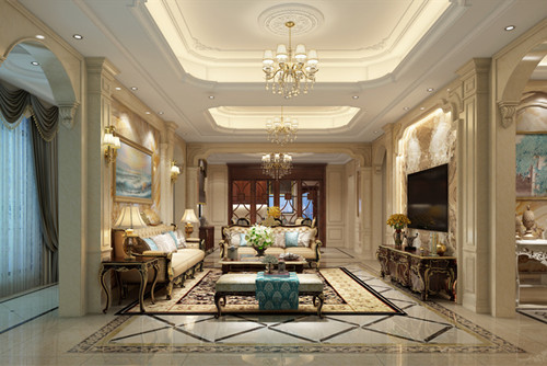 ?？谑邪埢▓@歐式風(fēng)格別墅裝修案例