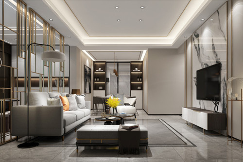?？谑幸櫨拜p奢風(fēng)格四居室裝修案例