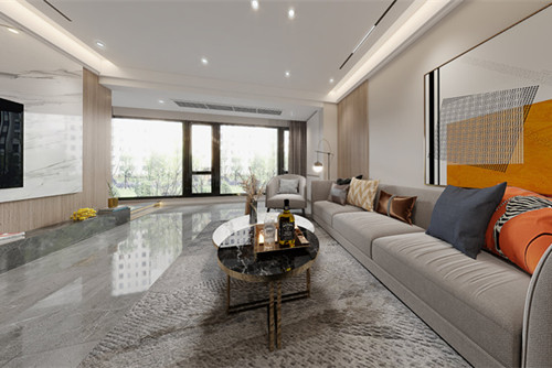 自貢市珍珠寺社區(qū)現(xiàn)代簡(jiǎn)約風(fēng)格三居室裝修案例