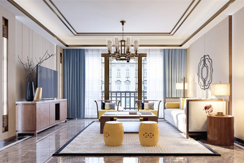 泰州101-200平米新中式風(fēng)格碧桂園室內(nèi)裝修設(shè)計案例