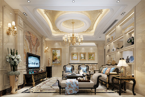 泰州301平米以上歐式風(fēng)格麗水灣裝修設(shè)計效果圖