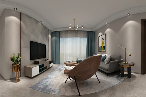 惠州市園洲花園現(xiàn)代簡約風(fēng)格三居室裝修案例