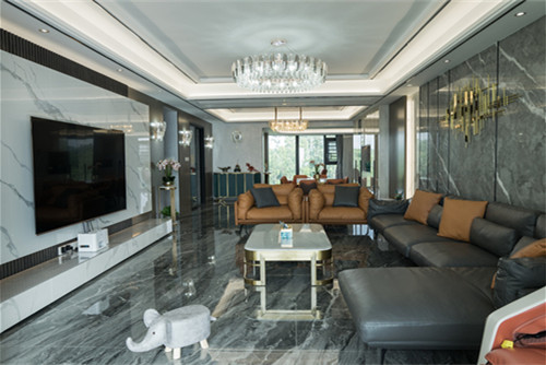 樂山市南城一號輕奢風(fēng)格四居室裝修案例