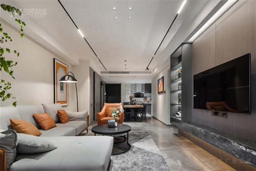 常州市新城域現(xiàn)代簡約風格三居室裝修案例