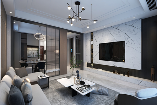 陽江市暢達(dá)新城現(xiàn)代風(fēng)格別墅裝修案例