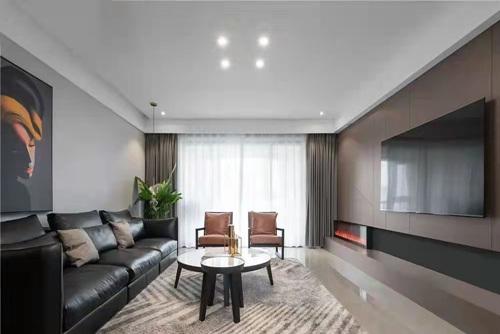 云浮市百合花城二區(qū)現(xiàn)代簡(jiǎn)約風(fēng)格三居室裝修案例