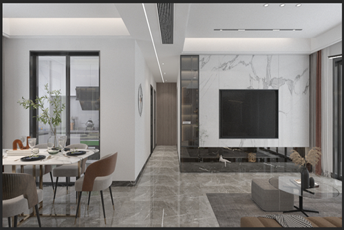 江門市碧濤豪苑現(xiàn)代風(fēng)格三居室裝修案例