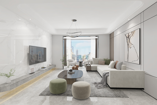 江門市錦繡香江現(xiàn)代簡約風格復式裝修案例