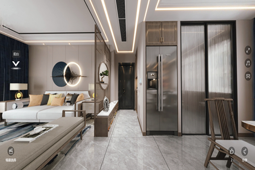 茂名市寶和雅苑新中式風格四居室裝修案例