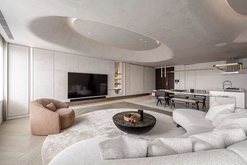 韶關(guān)市外灘華府現(xiàn)代簡約風格復(fù)式裝修案例