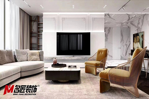 無(wú)錫市萬(wàn)科酩悅輕奢風(fēng)格平層裝修案例