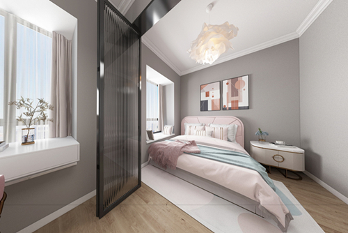 廣州市萬科南方公元現(xiàn)代簡(jiǎn)約風(fēng)格二居室裝修案例