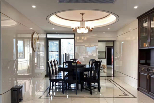 河源市星河國際新中式風格別墅裝修案例