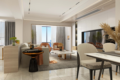 廣州市富力桃園現(xiàn)代簡(jiǎn)約風(fēng)格三居室裝修案例