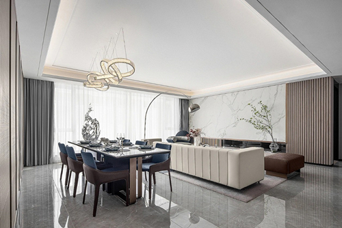 涼山彝族自治州北城小區(qū)現代風格四居室裝修案例