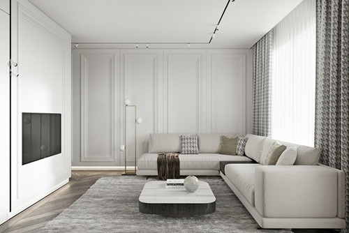 涼山彝族自治州邦泰·玖熙臺現(xiàn)代簡約風(fēng)格平層裝修案例