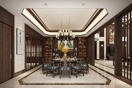 清遠(yuǎn)市愛民路小區(qū)新中式風(fēng)格平層裝修案例