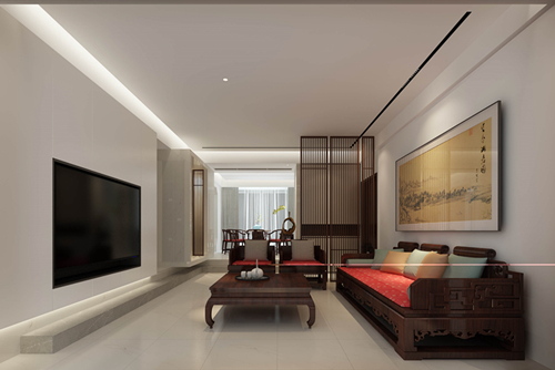 廣州市御華園新中式風格別墅裝修案例