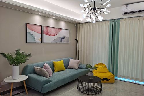 海口市帝和華庭現(xiàn)代簡約風(fēng)格三居室裝修案例