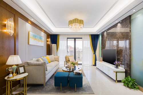 ?？谑协h(huán)球100寶龍城現(xiàn)代簡約風(fēng)格三居室裝修案例