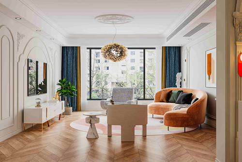 淮安市人才小區(qū)現(xiàn)代風(fēng)格三居室裝修案例