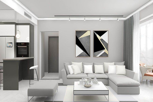 珠海市中國鐵建未來都市花園現(xiàn)代簡約風(fēng)格三居室裝修案例