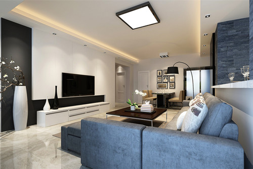 中山市雅居樂萬象郡2期現(xiàn)代簡約風(fēng)格三居室裝修案例