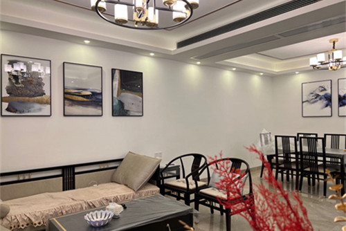 中山市群樂苑新村現(xiàn)代簡約風(fēng)格三居室裝修案例