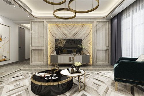 中山市樂意居花園輕奢風(fēng)格四居室裝修案例