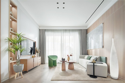 江門市方圓·云山詩意(鶴山)北歐風格三居室裝修案例