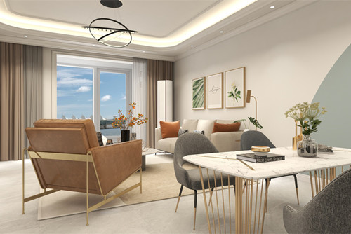 ?？谑械酆腿A庭現(xiàn)代簡約風(fēng)格三居室裝修案例