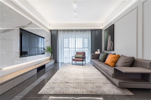 ?？谑腥A榮府現(xiàn)代簡(jiǎn)約風(fēng)格四居室裝修案例