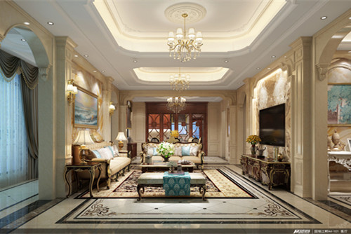 ?？谑心蠂崴钩莿e墅歐式風(fēng)格別墅裝修案例