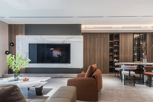 ?？谑懈蹗u花園現(xiàn)代簡約風格四居室裝修案例