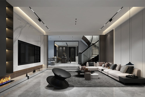 海口市碧桂園劍橋郡現(xiàn)代簡約風(fēng)格別墅裝修案例