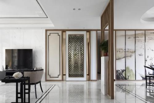 德陽市88號苑新中式風格別墅裝修案例