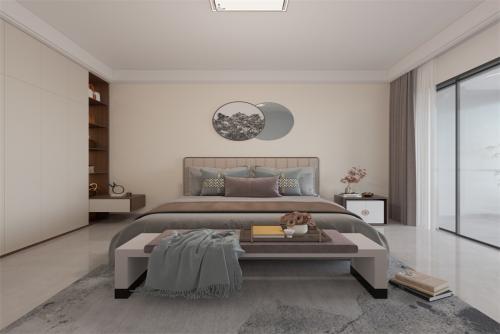 陽江市恒大海上夏威夷新中式風格四居室裝修案例