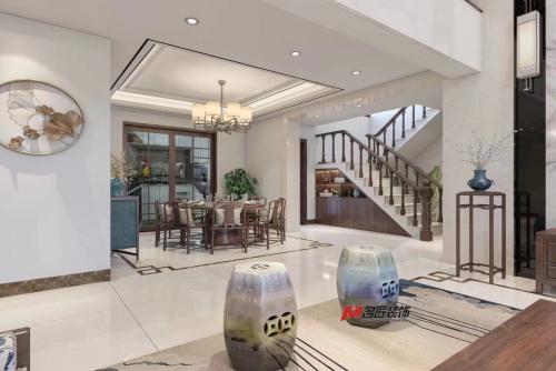 陽江市暢達(dá)新城混搭四居室裝修案例