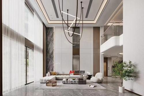 陽江市福達公館田園風(fēng)格三居室裝修案例