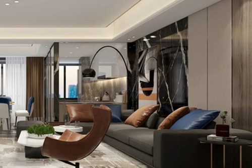 潮州市安盛花園現(xiàn)代簡約風(fēng)格四居室裝修案例