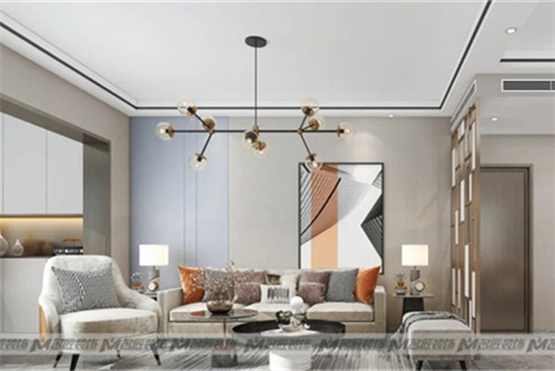 潮州市東寨村現(xiàn)代簡約風格三居室裝修案例