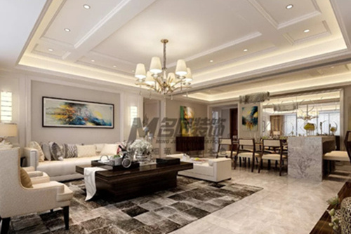 合肥市新錦成·拾光云錦現(xiàn)代風格四居室裝修案例